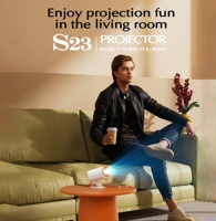 A-mazon New Trendy Native 720P 150ANSI Smart Android System Video LED Mini portátil WiFi 6 Digital Short Throw Speaker Proyector