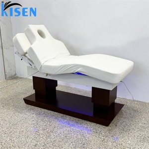 KISEN Factory Price Salon Furniture Massage Facial <b>Bed</b> Electric Massage Table Cosmetic Chair Beauty Salon With 4 Motors LED <b>Bed</b> - Product Image 6
