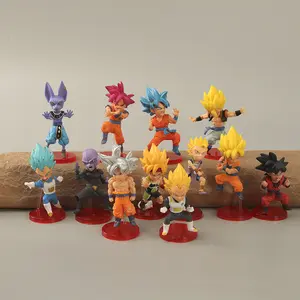 12 cái/bộ Hoạt Hình Rồng-Bóng Goku Bulma Chichi Thạc Sĩ Roshi Đám Mây Hành Động Hình Đồ Chơi Bộ Sưu Tập Mô Hình Búp Bê Vinyl Quà Tặng