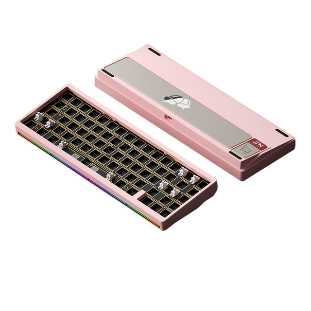 Weikav Nut65 Tri-Mode 6000mAh Mechanical Gaming Keyboard Kit QWERTY Wired/Wireless ARGB Rhythm DIY AO&EP Sound Reactive Lighting