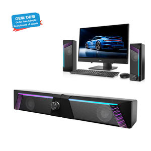 ลำโพงสเตอริโอเกมมิ่งแบบพกพา RGB ควบคุมระดับเสียงได้ พร้อมเสียงเบสหนักแน่น ใช้พลังงานจาก USB สำหรับคอมพิวเตอร์ตั้งโต๊ะ - Product Image 1