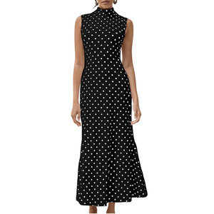 slim fit dress slacks Fit N Flare Polka Dot Dress main image 1