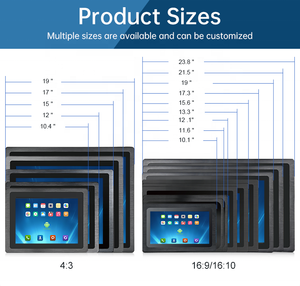 Bisel de 3mm IP65 Frontal <span class=keywords><strong>Kisko</strong></span> 10,4 12 15 "4:3 Tarjeta Sim Pantalla industrial Todo en uno PC industrial con panel Android con panel plano verdadero - Product Image 4