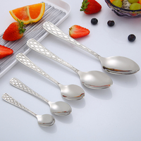 Couverts de haute qualité, style moderne, cuillère, fourchette et couteau en acier inoxydable pour mariage