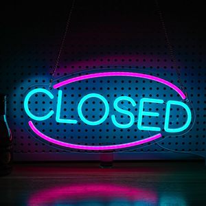  Closed Neon LED indoor hanging ambient light wall decoration light restaurant shop <b>sign</b> entrance indicator light luminous <b>sign</b> - Product Image 6