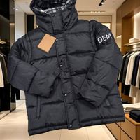 Vestes d'hiver chaudes pour hommes à prix de gros : Doudoune matelassée 2-en-1 BUR avec col intérieur à carreaux classiques