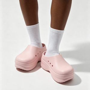 Sabots de chef personnalisés pour femmes avec logo imprimé au laser, antidérapants, chaussures de travail de cuisine, sabots plateforme en EVA à semelle épaisse, chaussures d'infirmière - Product Image 6