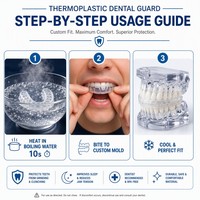 Protège-dents thermoplastique anti-ronflement pour usage nocturne, attelle dentaire pour le ronflement, le grincement des dents et la protection contre le bruxisme