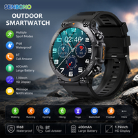 Montre connectée de sport SENBONO K56pro pour l'extérieur, tracker d'activité, étanche IP68, longue durée de vie de la batterie, surveillance du sommeil, montre connectée sportive pour hommes