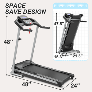 2.5HP Foldable <b>for</b> Home Use 7.5 MPH 250 Lbs Capacity 12 Preset Programs Fitness <b>Machine</b> <b>for</b> Running Jogging <b>Walking</b> - Product Image 6