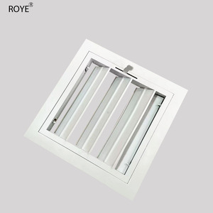 Volet de climatisation moderne réglable en alliage d'aluminium, étanche à la pluie, avec interrupteur à commande manuelle, pour grille <span class=keywords><strong>externe</strong></span> de <span class=keywords><strong>climatiseur</strong></span> - Product Image 1