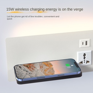 KHÁCH SẠN cấp dẫn ánh sáng bức tường cho giường đầu giường đọc sách USB không dây sạc điều khiển từ xa - Product Image 4