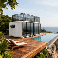 Casa Contenedor Modular con Aislamiento, Cabaña Tipo Apple, Casa Contenedor Cápsula, Villa para Exteriores