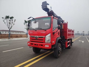 5 Ton Hydraulic Folding Arm Block Brick Truck Mounted <b>Crane</b> With Grabber Brick Grab <b>Crane</b> Truck - Product Image 3