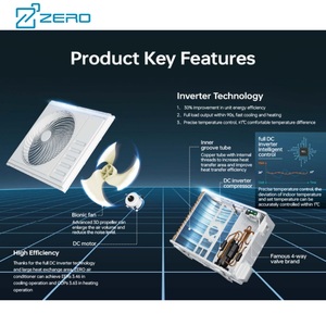 Zero 18000btu-60000btu điều hòa không khí trung tâm thương mại biến tần mini chia AC R410A trần cassette Loại điều hòa không khí - Product Image 3