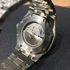 Reloj mecánico ostentoso de lujo Premium deslumbrante moissanita completa de acero inoxidable accesorio de moda de Venta caliente para hombres/mujeres - Product Image 3