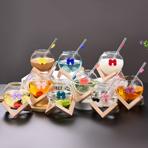 Vaso de Cóctel Esférico Personalizado OEM/ODM, Diseño Creativo con Forma de Lazo, Vasos de Cóctel Creativos para Jugos y Bebidas Heladas, Vaso de Cóctel Único - Product Image 2
