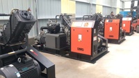 Compresseur d'air à vis triphasé sans huile à vitesse variable, conception compacte, qualité alimentaire, pour soufflage de bouteilles PET
