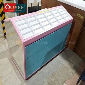 Manufacture Custom Wall Mounted Sunglasses Aluminium Rod Unique Eyeglass Wall Display Lockable Optical <b>Frame</b> Displays - Product Image 4