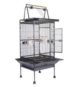 Vente en gros de <span class=keywords><strong>cage</strong></span> à oiseaux en acier moderne noir massif de 170 cm, style martelage, <span class=keywords><strong>cage</strong></span> à oiseaux contemporaine pour la reproduction d'oiseaux, volière, emballée - Product Image 5