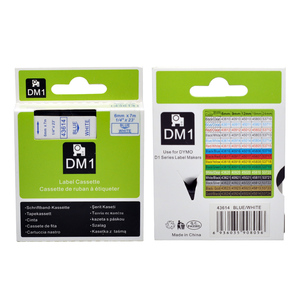 Tương Thích Tiêu Chuẩn D1 43614 In Màu Xanh Trên Trắng 6Mm * 7M ABS Pet Tự Dính Nhãn Băng 2 Năm Bảo Hành Cho Dymo Labelmanager - Product Image 3