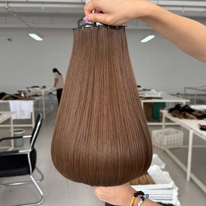 Extensions de cheveux russes fines et invisibles Genius Weft, double épaisseur, cheveux humains, volume Genius Weft - Product Image 1