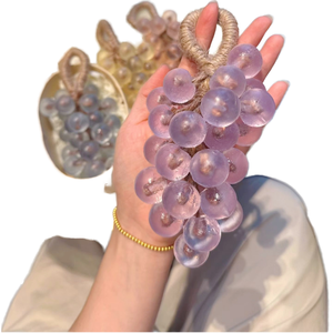 <span class=keywords><strong>Savon</strong></span> Solide Artisanal Écologique en Forme de Grappe de Raisin, Texture Réaliste, Parfum Naturel de Fruit, <span class=keywords><strong>Base</strong></span> en Corde, Transparent - Product Image 2