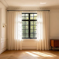 Fenêtre en aluminium de style français, blanche, avec revêtement en poudre, verre trempé et persienne, pour appartement haut de gamme, isolation thermique