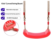 Ensemble de balançoires en plastique pour enfants, pour l'intérieur et l'extérieur, équipement de terrain de jeu durable pour enfants avec assise confortable et accessoires