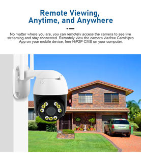 8MP 无线网络摄像机 双向音频 CMOS 传感器 夜视 WiFi PTZ 云台监控摄像头 IP66 防水 运动检测 - Product Image 3