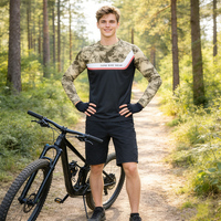 Popular Camo Mountain Bike MTB Jersey,1 Pc MOQ Custom Downhill Jersey