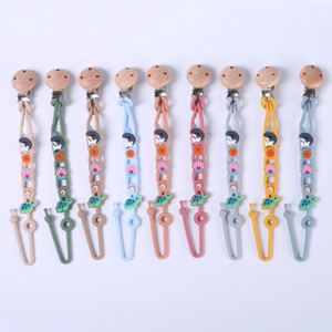 Collier en silicone pour adolescents, <span class=keywords><strong>cadeau</strong></span> de fête, attache-tétine, sangle anti-perte pour bébé, cordon anti-chute pour bouteille d'eau - Product Image 1