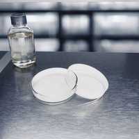 Boîtes de Pétri en verre borosilicate à parois épaisses de 60-180 mm pour laboratoire, fond plat rond, pour culture de tissus
