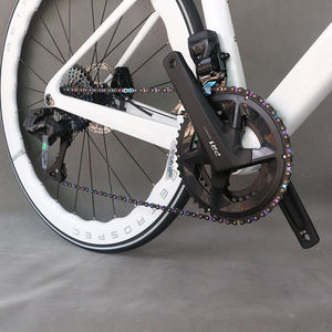 Bicicleta de <span class=keywords><strong>Carbono</strong></span> Blanca de Primera Calidad EDS-214S con Cambios Electrónicos, Sistema Completo de Frenos de Disco para Ciclismo de Carretera - Product Image 3
