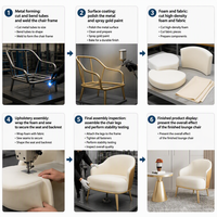 Canapé individuel en cuir véritable de style nordique, mobilier commercial moderne de luxe léger pour hôtels, villas, salons et réunions d'affaires