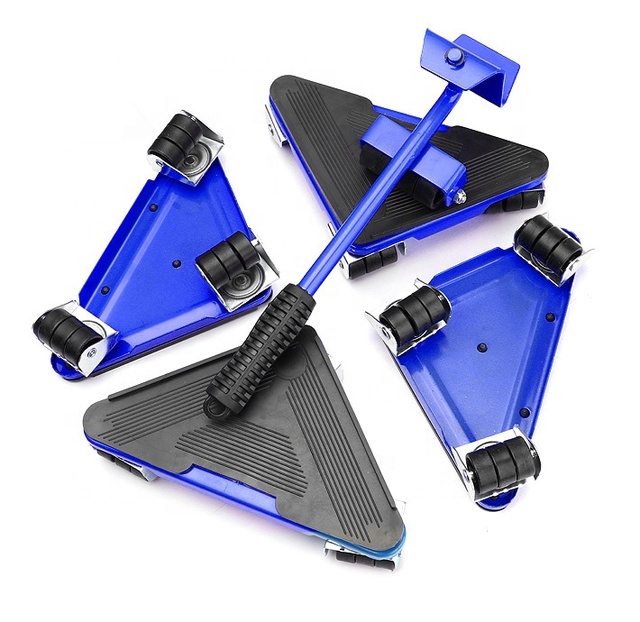 Furniture Transport Glider Roller Lifter & Moving Device-Heavy Weight Sliders Shifter Mover Tool A3 Iron Plastic Red/Blue/Yellow