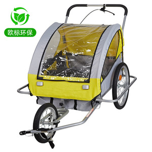 Rimorchio per bici per cani 2-in-1 per passeggini per animali domestici carrello per portabiciclette per auto da viaggio - Product Image 1