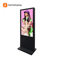 Écran d'affichage de menu commercial Android de 43 pouces, panneau d'affichage publicitaire numérique de petite taille, kiosque numérique tactile