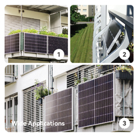 Kit solaire Plug and Play Balkonkraftwerk 800W 600W Système de balcon PV Micro-onduleur flexible et réglable Centrales solaires sur réseau