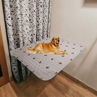 Coussin rafraîchissant en soie pour animaux de compagnie, tapis de couchage d'été respirant et imperméable à imprimé animal pour chiens et chats, vente en gros