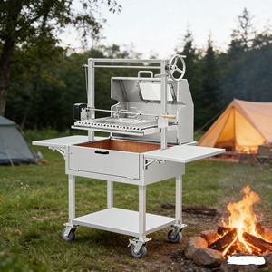 <span class=keywords><strong>Parrilla</strong></span> Portátil de Acero Inoxidable y Ladrillos Refractarios para Barbacoa <span class=keywords><strong>Argentina</strong></span>/Santa María con Dispositivo de Seguridad contra Llamas - Product Image 1