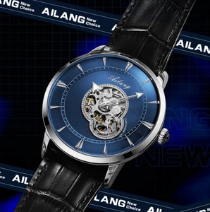 <span class=keywords><strong>Reloj</strong></span> Mecánico Automático Ailang 8521 de Calidad, <span class=keywords><strong>Marca</strong></span> de Alta Gama, <span class=keywords><strong>Reloj</strong></span> de Hombre con Doble Tourbillon Romano, Correa de Cuero - Product Image 1