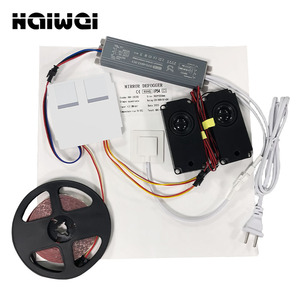 智能 LED 双触摸调光镜感应开关，带蓝牙播放器 12V 60W 三色/单色控制和除雾功能 - Product Image 4