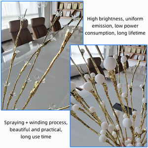 Lumières de Noël à piles en forme de branches de cerisier, lumières LED pour la décoration de la pièce, éclairage de fête - Product Image 6