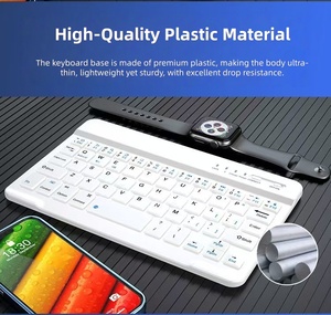 Nuevo Teclado Inalámbrico Plegable de 7 Pulgadas, Teclas Silenciosas con Interruptor de Tijera, Diseño Ergonómico, Batería de Litio Recargable - Product Image 6