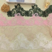 Découpe laser de matériaux souples, dentelle à double couche, broderie en maille pour lingerie, soutien-gorge, robe de soirée longue en dentelle, robe pour femmes.