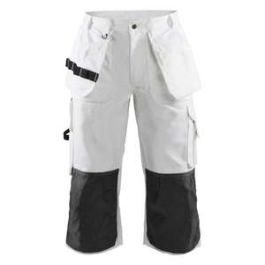 BLAKLADER - 154012101000D84 Pantalones cortos piratas Blanco-EAN 7330509479148 PANTALONES DE TRABAJO PANTALONES CORTOS DE TRABAJO - Product Image 1
