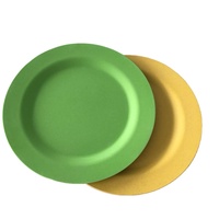 D20 * H1.6 cm 8 pouces forme d'étape ronde Pantone couleur plats en bambou