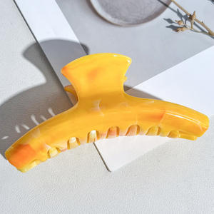 กิ๊บติดผมพลาสติกสีพาสเทลเรียบง่ายขนาด 11 ซม. แบบครึ่งวงกลม  กิ๊บหนีบผมทรงฉลาม  อุปกรณ์เสริมผมสำหรับผู้หญิง - Product Image 6