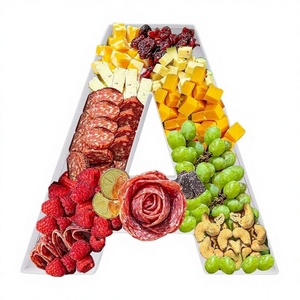 ZIJRXQ Caja Decorativa Rellenable de Cartón de 12 Pulgadas con Forma de Letra A para Alimentos y Charcutería - Product Image 1